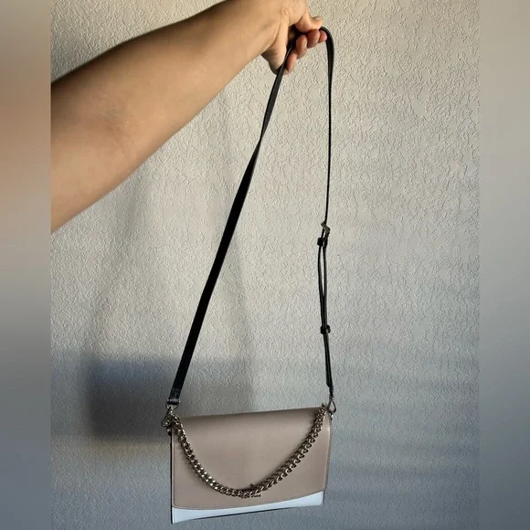 Kate Spade Taupe and White Chain Crossbody bag - Picture 10 of 12